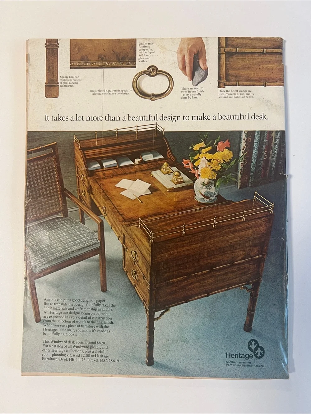 1974 Vintage House & Garden decorating magazine  April 1974